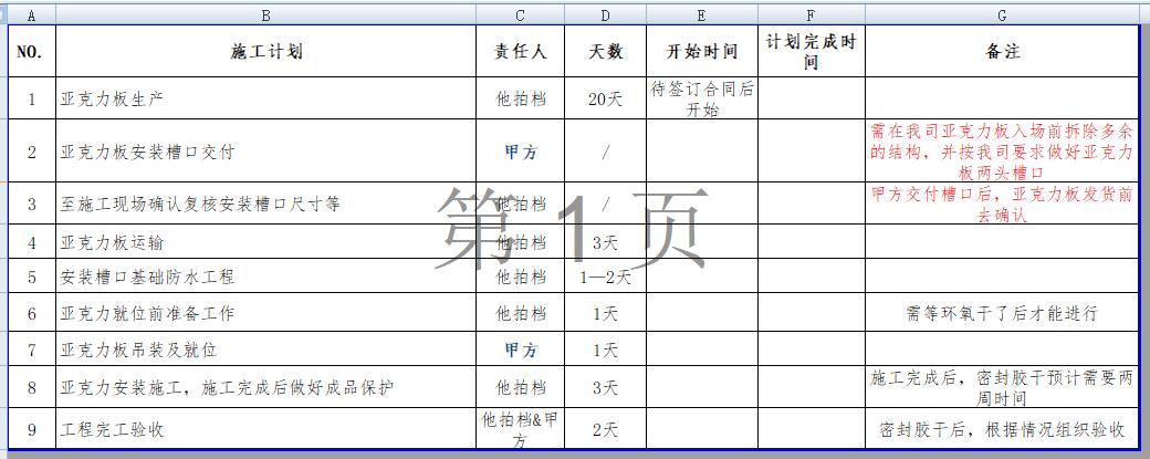 亞克力泳池施工圖，瑞地格樂亞克力游泳池